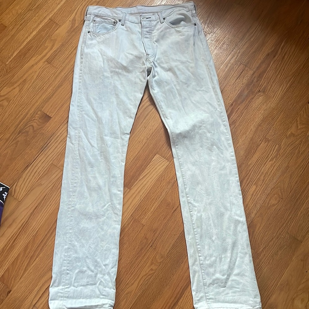 light blue orange tab levi 501 jeans, waist  34, length 36 , barely worn
